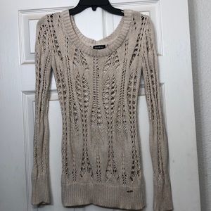 Bebe crochet sweater size medium